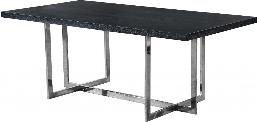 

    
Charcoal & Black Dining Table Set 7Pcs Elle 738-T-784Black-C Meridian Modern

