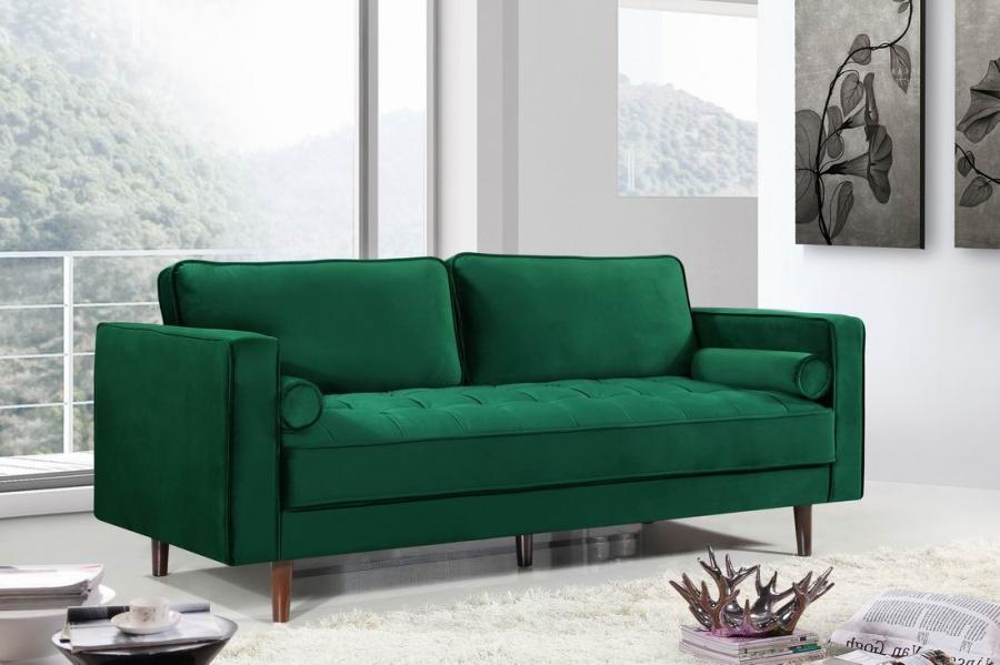 

    
Green Velvet Sofa Emily 625Green-S Meridian Modern Traditional
