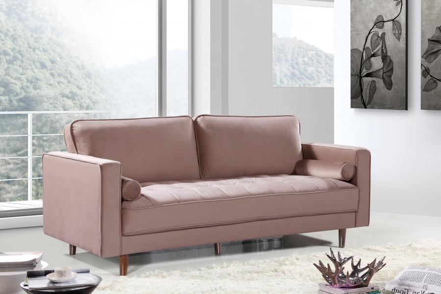 

    
Pink Velvet Sofa Emily 625Pink-S Meridian Modern Traditional
