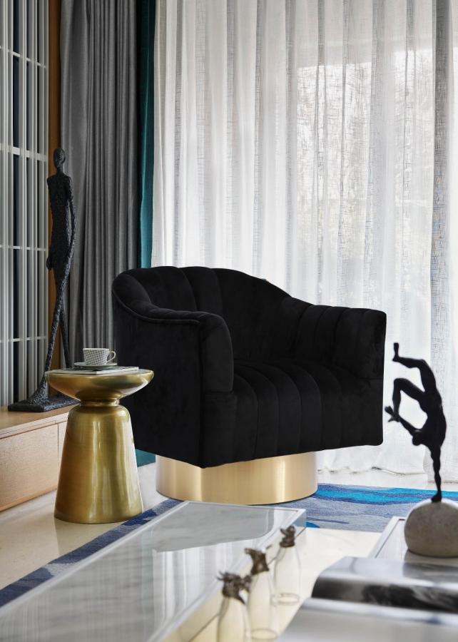 

    
520Black Meridian Furniture Accent Chair
