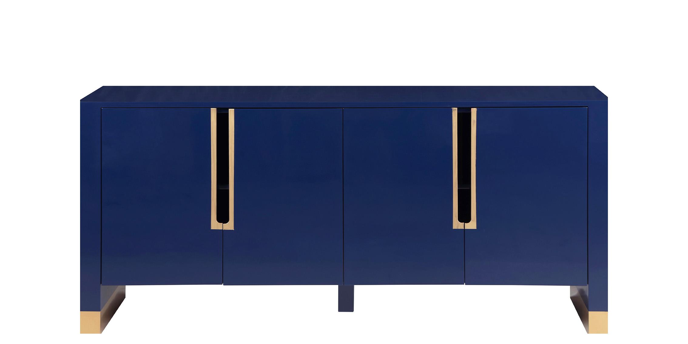 Contemporary, Modern Buffet FLORENCE 312 312 in Blue Lacquer