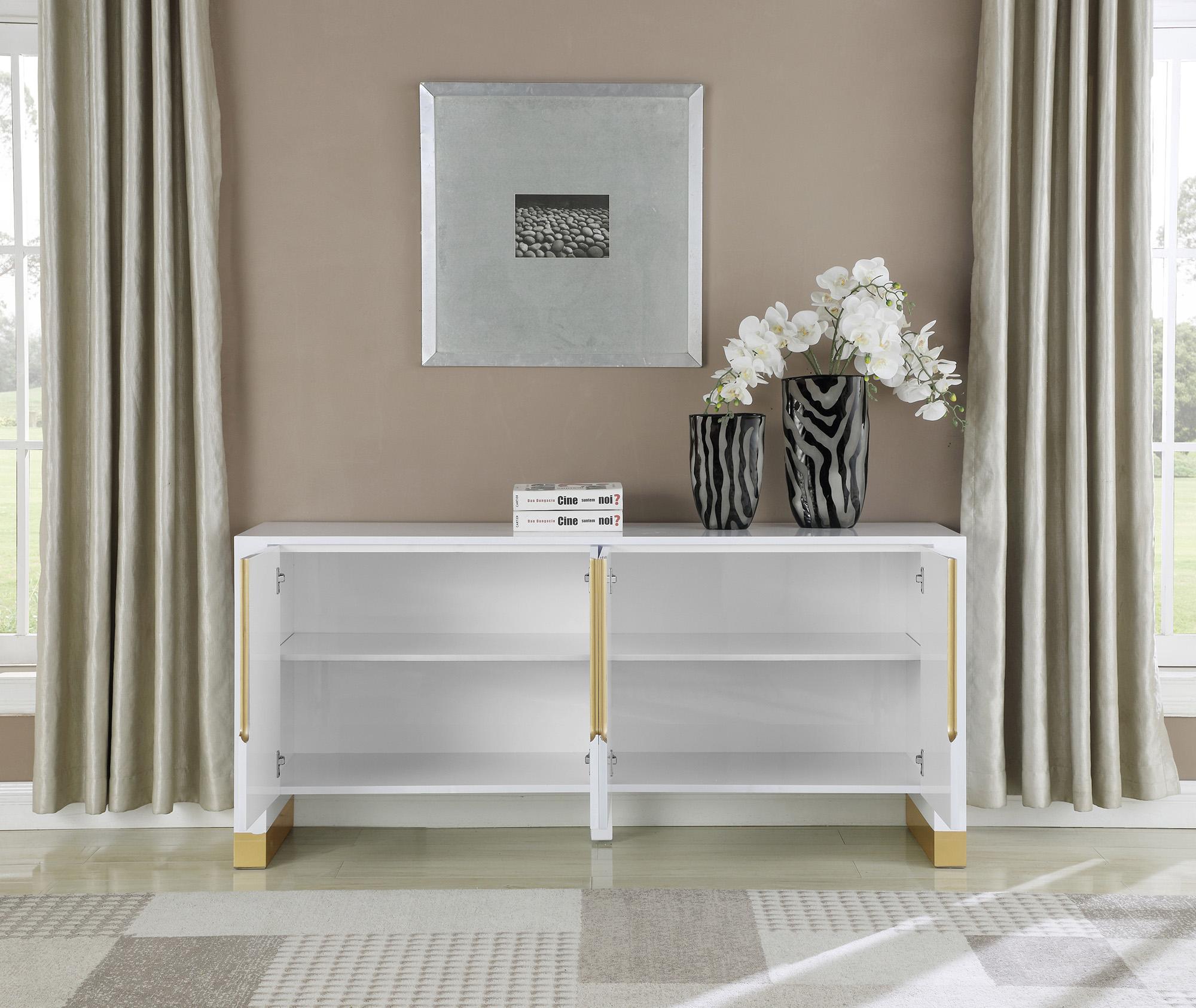 

        
Meridian Furniture FLORENCE 313 Buffet White Lacquer 704831403268
