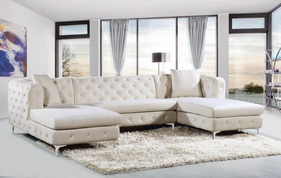 

        
Meridian Furniture Gail 664Cream Sectional Sofa Cream Velvet 00647899946905

