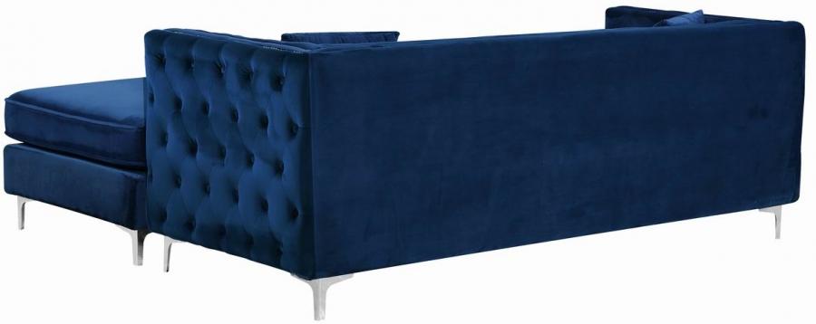 

    
668Navy-Sectional Meridian Furniture Sectional Sofa
