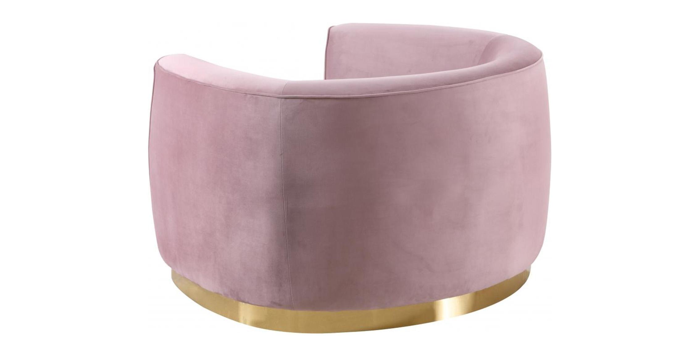 

    
 Shop  Glam Pink Velvet Sofa Set 3Pcs Julian 620Pink-S Meridian Contemporary Modern
