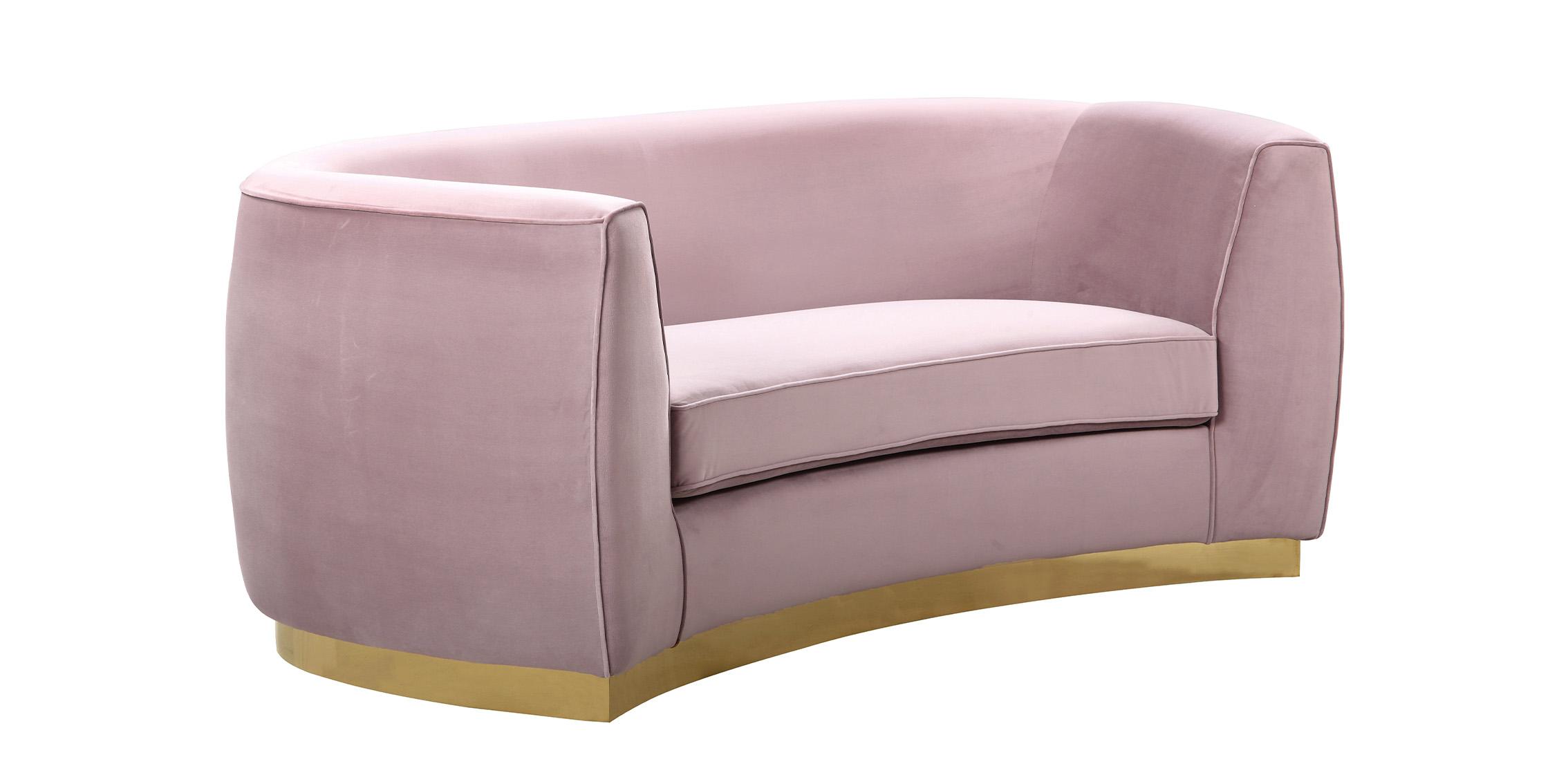 

    
620Pink-S-Set-3 Glam Pink Velvet Sofa Set 3Pcs Julian 620Pink-S Meridian Contemporary Modern
