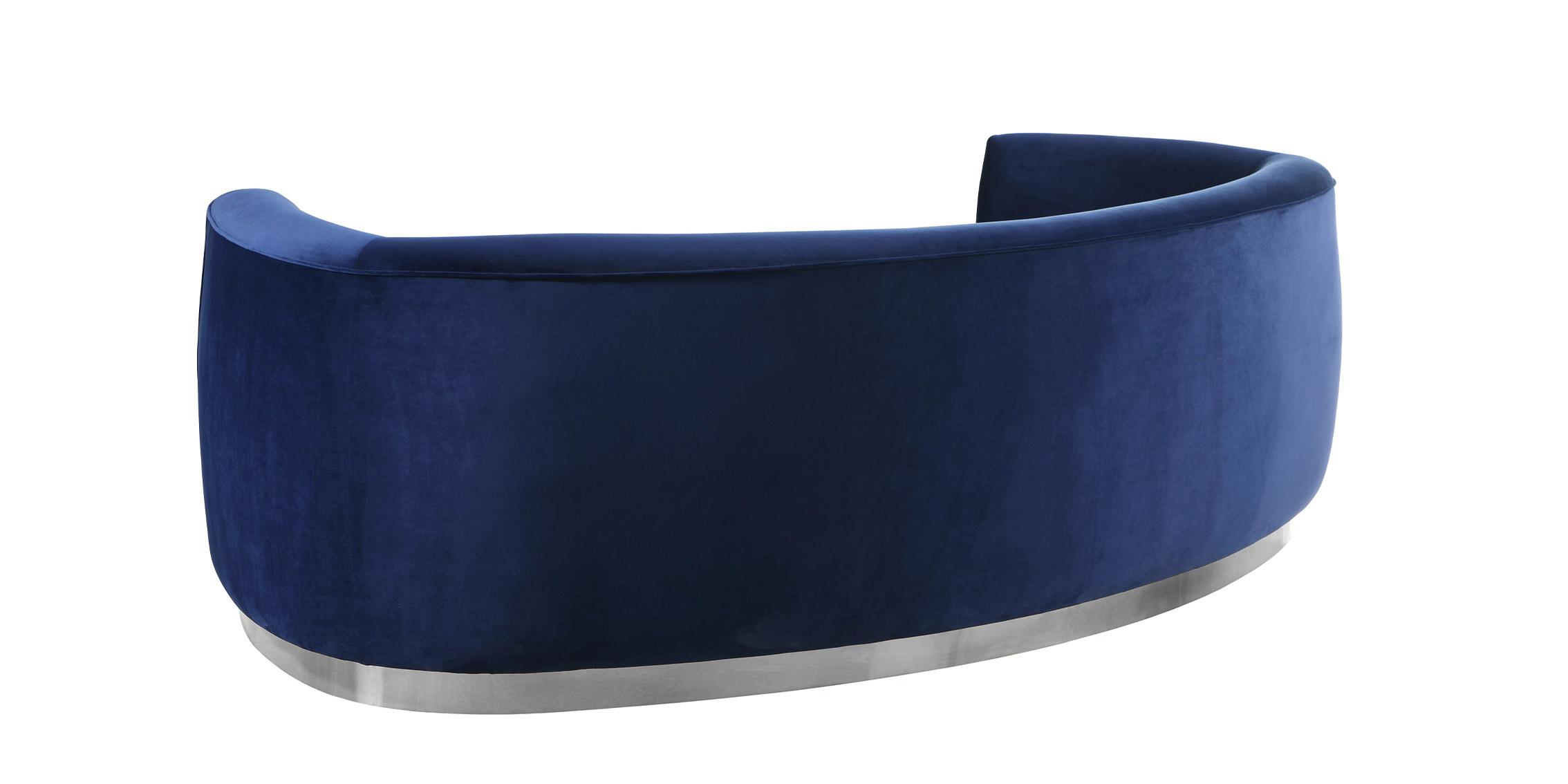 

    
 Order  Glam Navy Velvet Sofa Set 3Pcs Julian 621Navy-S Meridian Modern Contemporary
