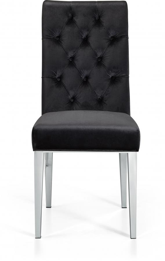 

        
Meridian Furniture Juno 732Black-C-Set-4 Dining Chair Set Black Velvet 00647899947346
