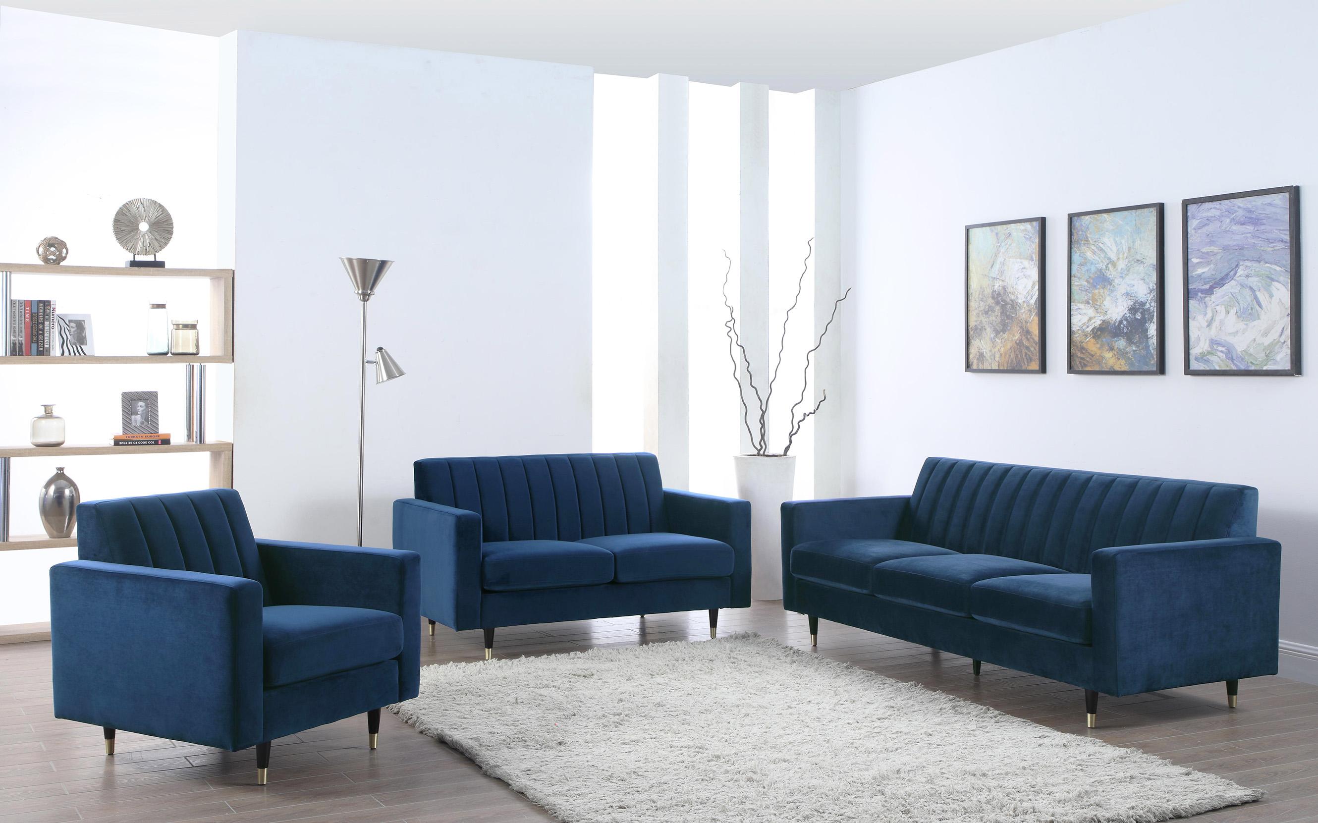 

        
Meridian Furniture LOLA 619Navy-S Sofa Navy blue Velvet 00647899952685
