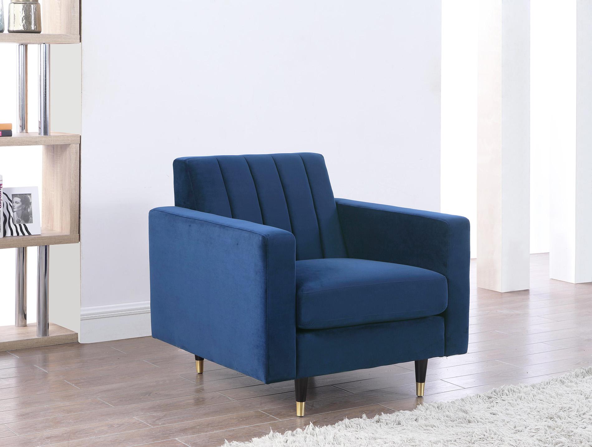 

        
Meridian Furniture LOLA 619Navy-S-Set-3 Sofa Set Navy blue Velvet 00647899952685
