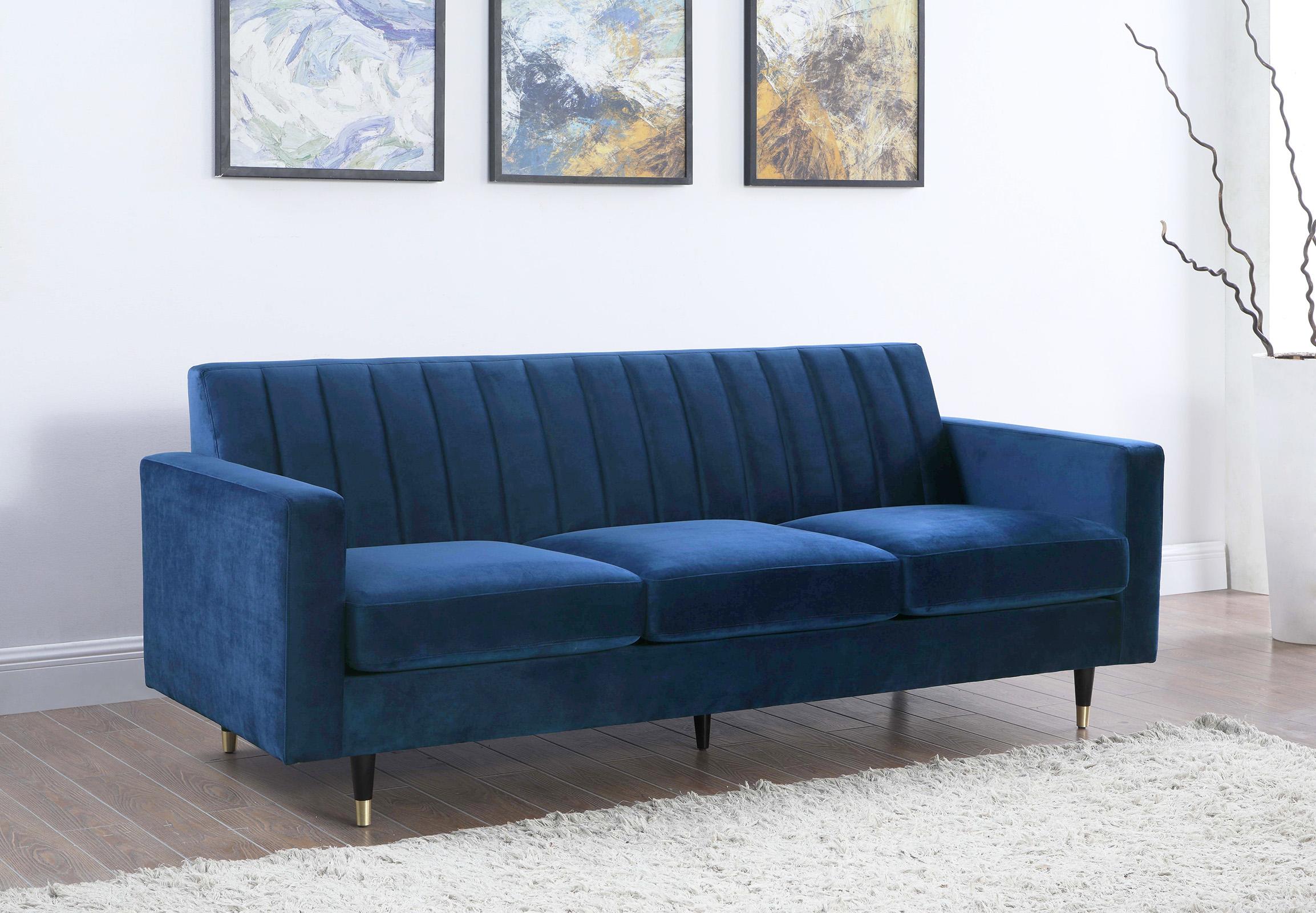 

        
Meridian Furniture LOLA 619Navy-S-Set-2 Sofa Set Navy blue Velvet 00647899952685

