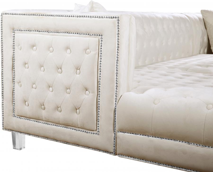 

        
Meridian Furniture Moda 631Cream Sectional Sofa Cream Velvet 00647899946943
