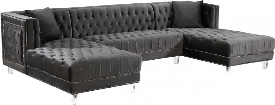 

    
Meridian Furniture Moda 631Grey Sectional Sofa Gray 631Grey-Sectional
