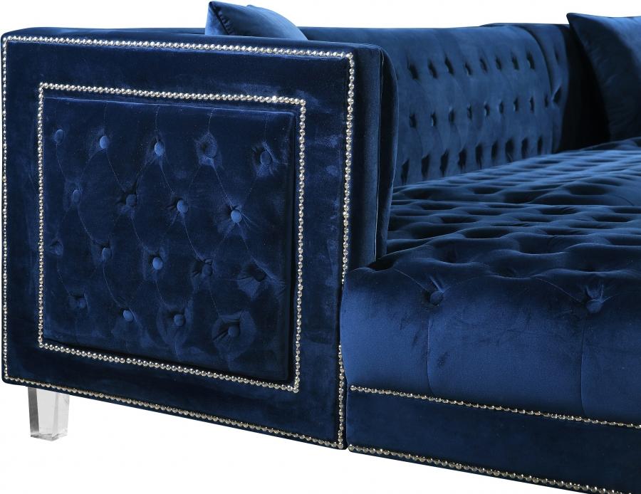 

        
Meridian Furniture Moda 631Navy Sectional Sofa Navy blue Velvet 00647899946929
