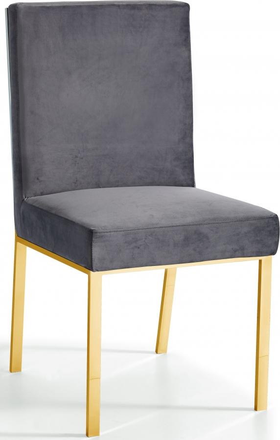 

        
Meridian Furniture Opal 737Grey-C Dining Chair Set Gray Velvet 0647899948640
