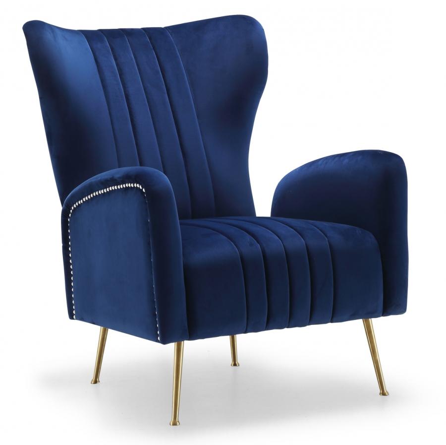 

        
Meridian Furniture Opera 532Navy Accent Chair Set Navy blue Velvet 00647899947131
