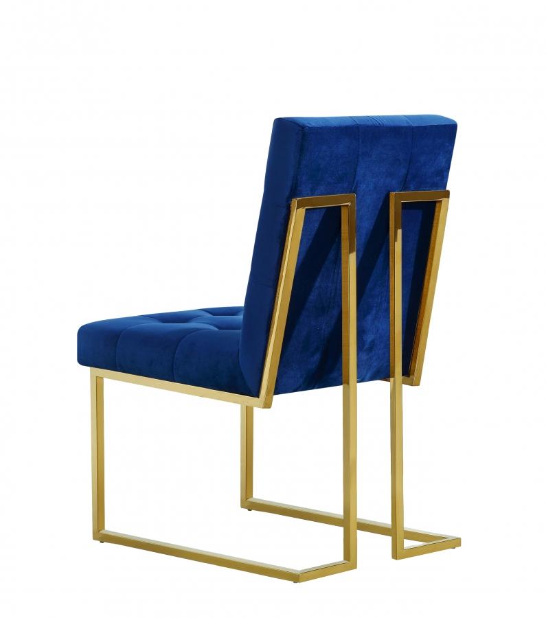 

        
Meridian Furniture Pierre 714Navy-C-Set-2 Dining Chair Set Navy Velvet 00647899944772
