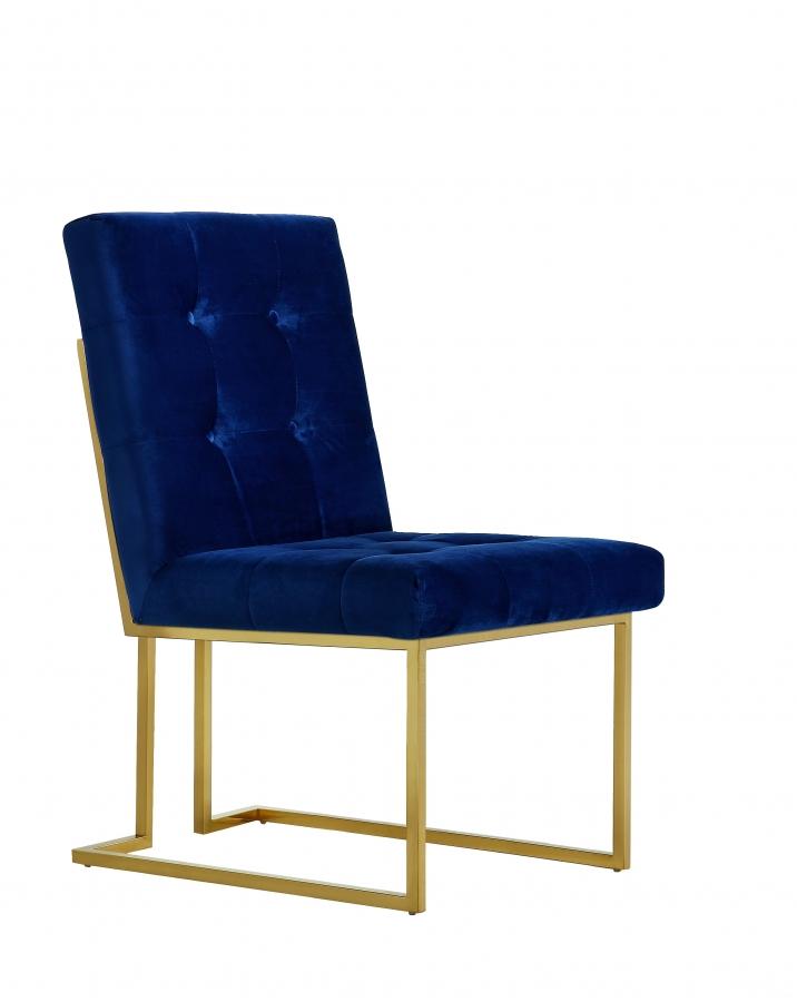 

        
Meridian Furniture Pierre 714Navy-C-Set-4 Dining Chair Set Navy Velvet 00647899944772
