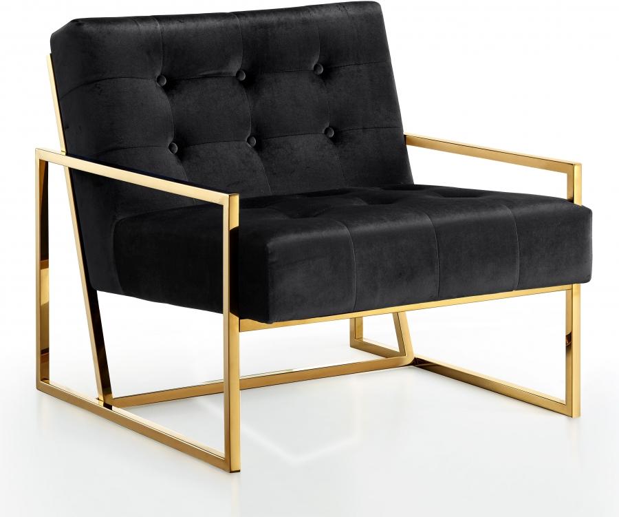 

        
Meridian Furniture Pierre 523Black-Set-2 Accent Chair Set Black Velvet 00647899947513
