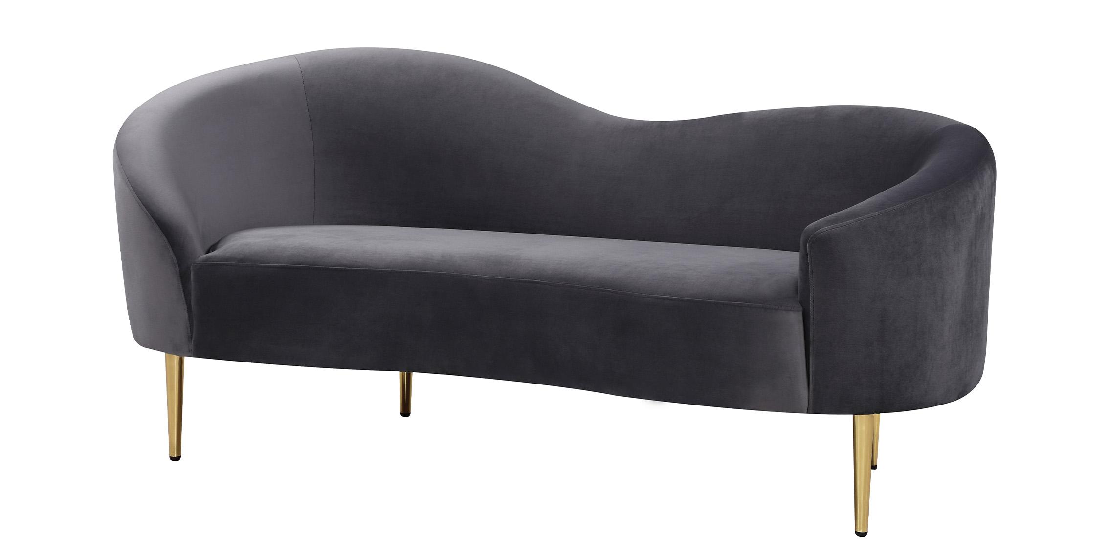 

    
659Grey-S-Set-3 Glam Grey Velvet Sofa Set 3Pcs RITZ 659Grey Meridian Contemporary Modern
