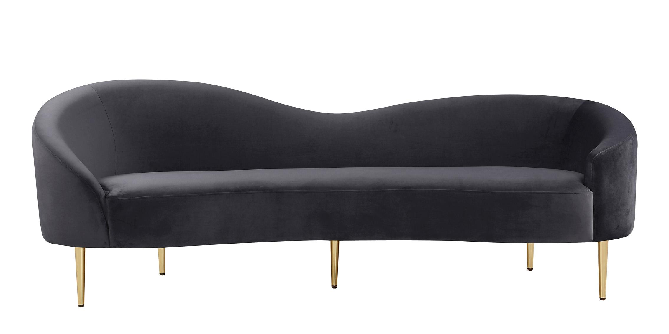 

    
 Order  Glam Grey Velvet Sofa Set 3Pcs RITZ 659Grey Meridian Contemporary Modern
