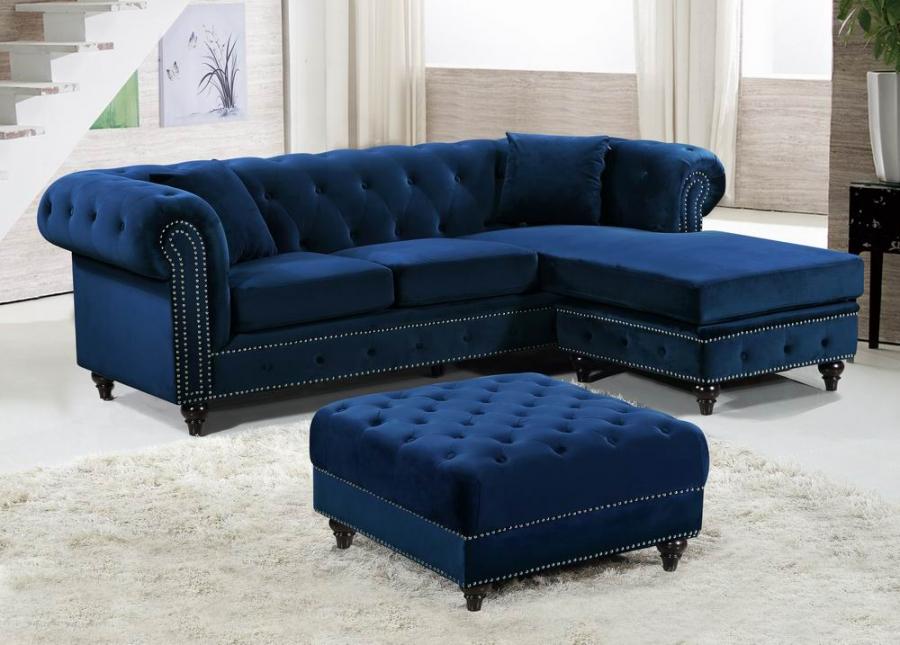 

    
Meridian Furniture Sabrina 667Navy Sectional Sofa Set Navy blue 667Navy-Sectional-Set-2

