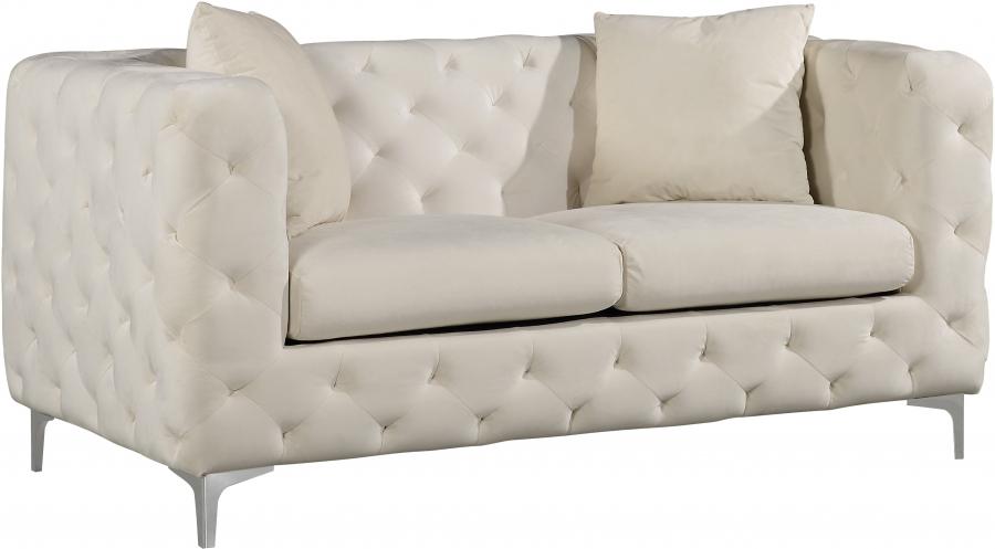 

    
Meridian Furniture Scarlett Sofa and Loveseat Set Cream 663Cream- Set-2
