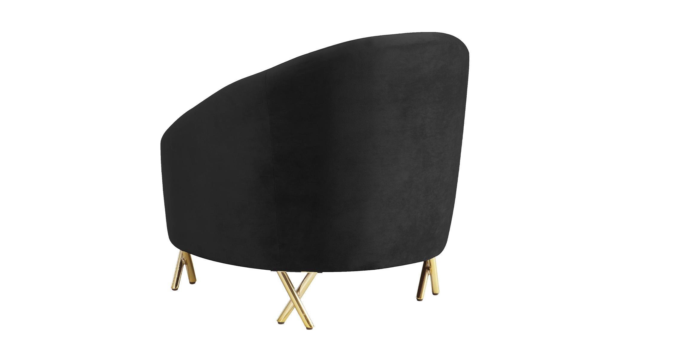 

    
 Order  Glam Black Velvet Sofa Set 3P SERPENTINE 679Black-S Meridian Contemporary Modern
