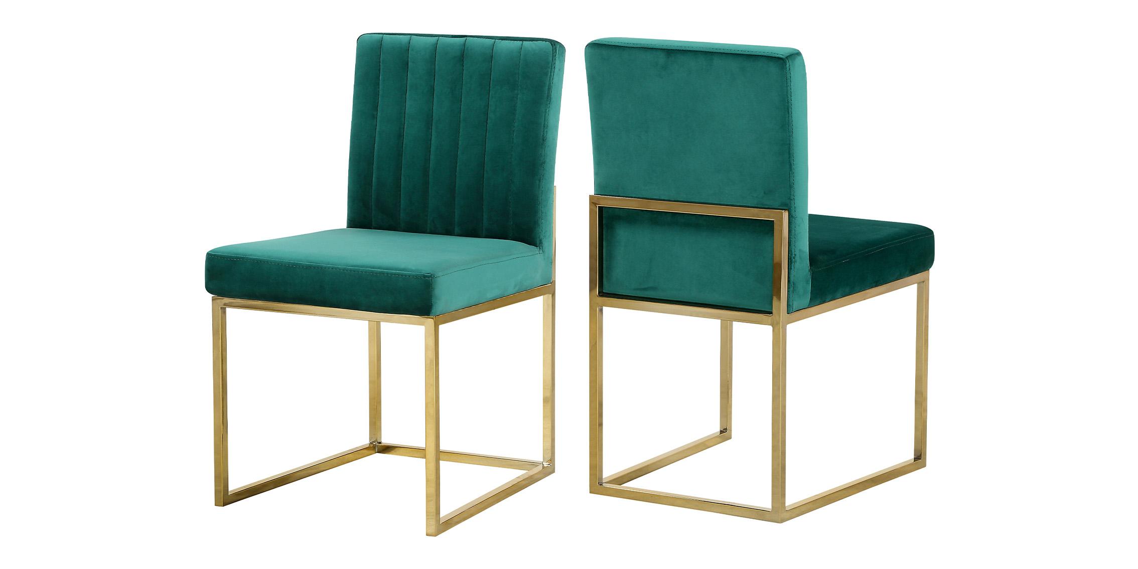 

    
Meridian Furniture SORRENTO &amp; GISELLE Dining Table Set Marble/Green/Gold 727-T-Set-5
