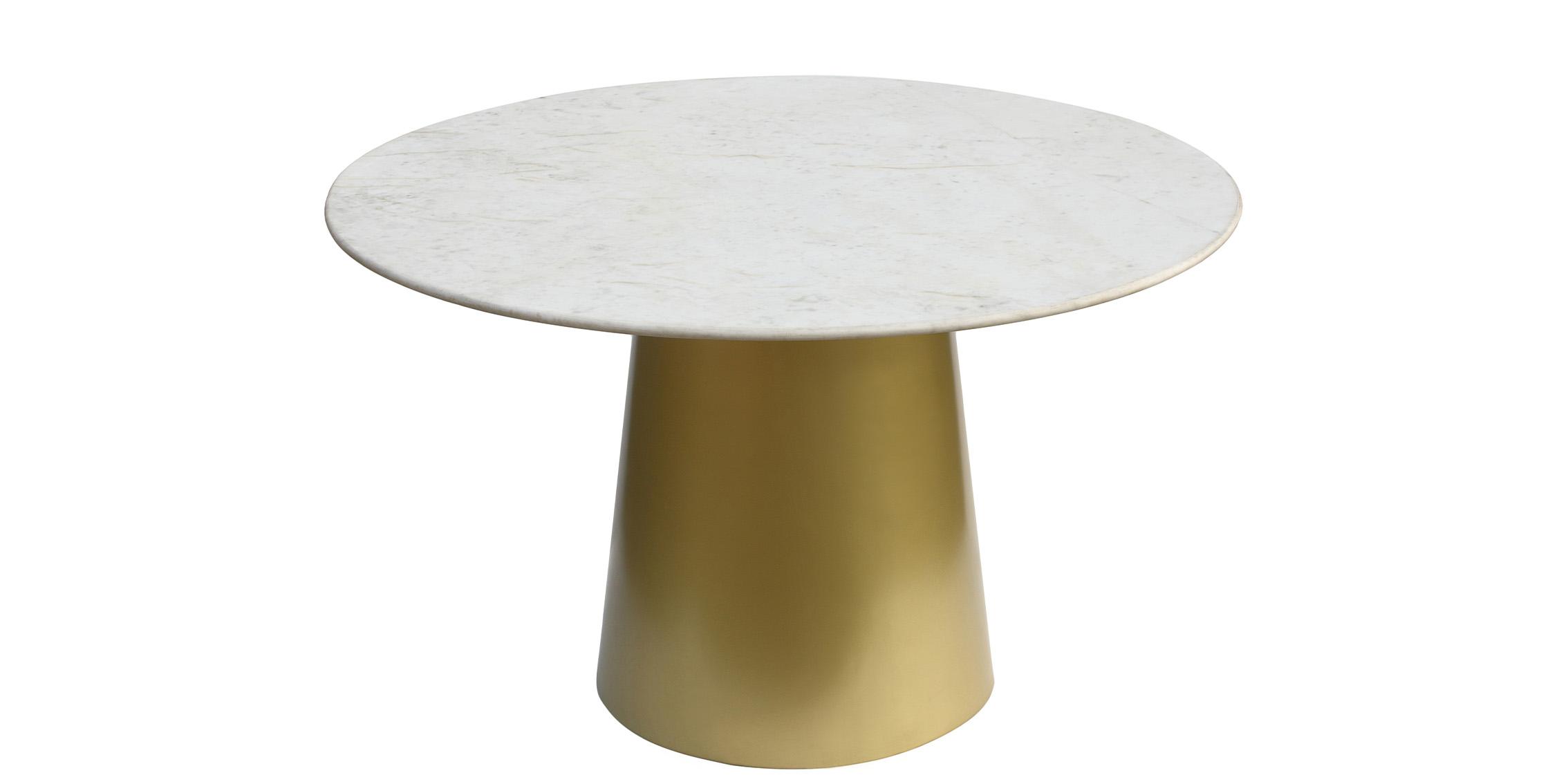 

    
Brushed Metal & Genuine Marble Top Dining Table SORRENTO 727-T Meridian Modern
