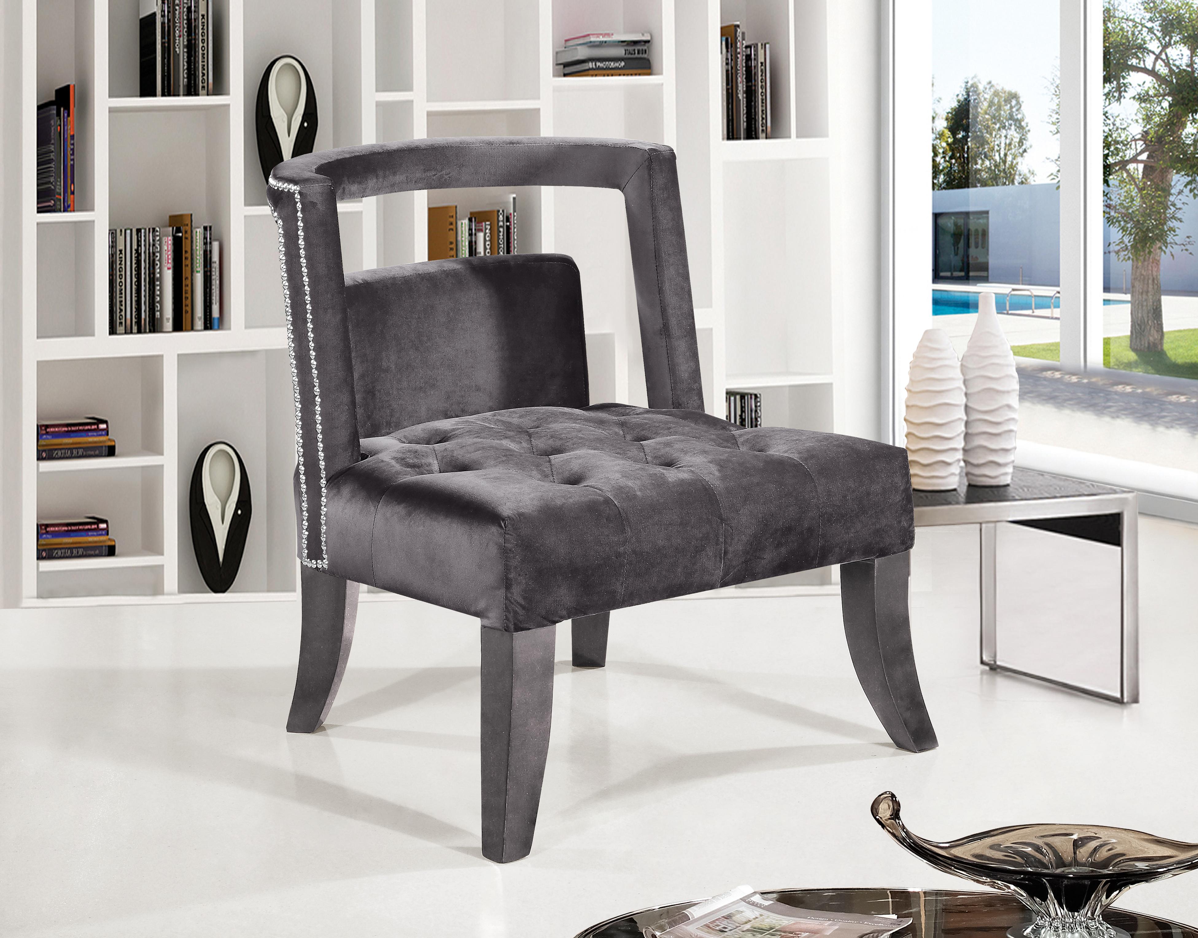 

    
Meridian Furniture Tribeca Contemporary Accent Chair in Grey

