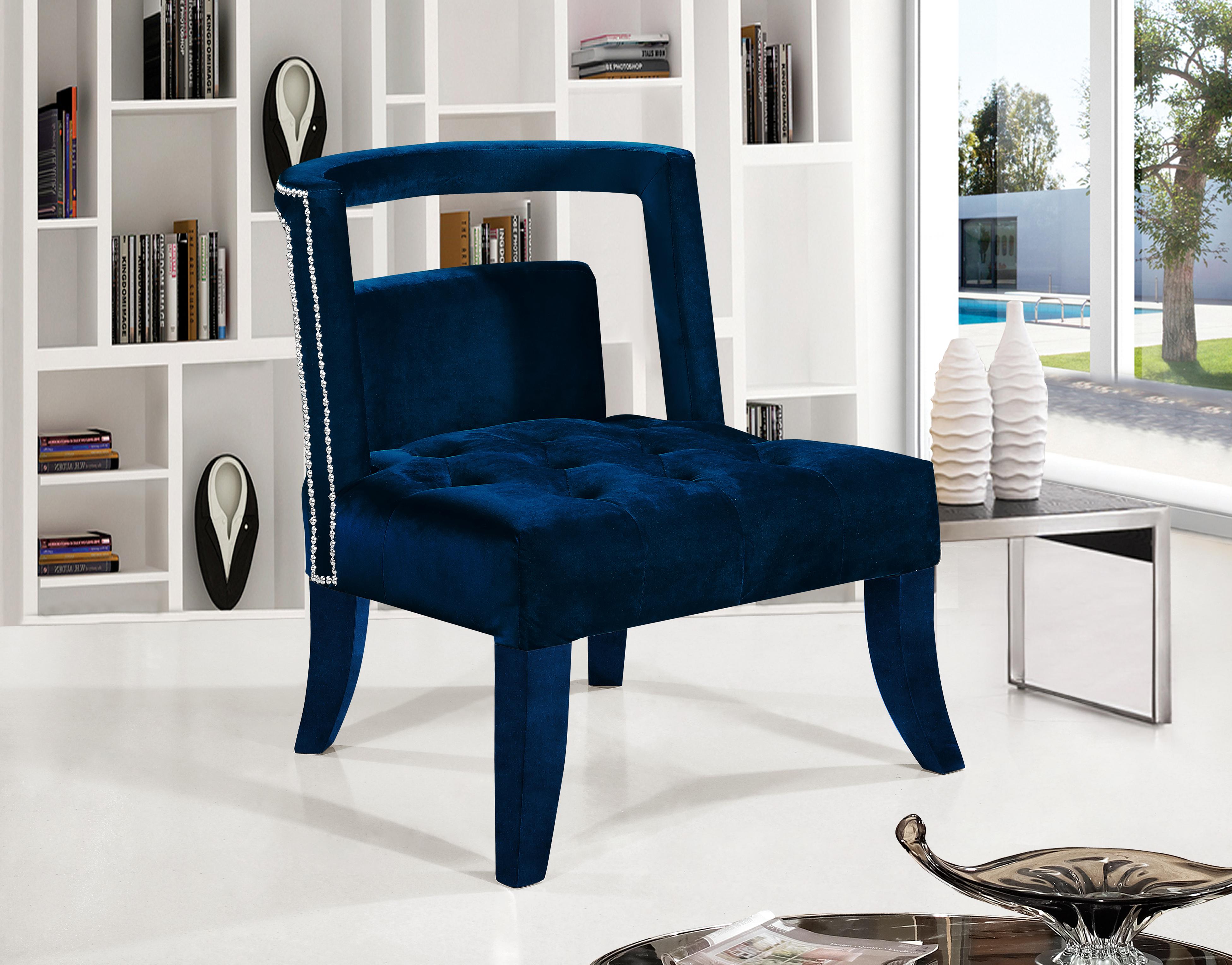 

    
Meridian Furniture Tribeca Contemporary Accent Chair in  Navy
