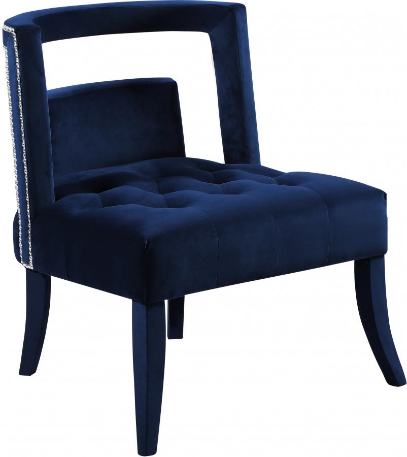 

    
Meridian Furniture Tribeca Modern Accent Chair in Navy Blue (Set of 2)
