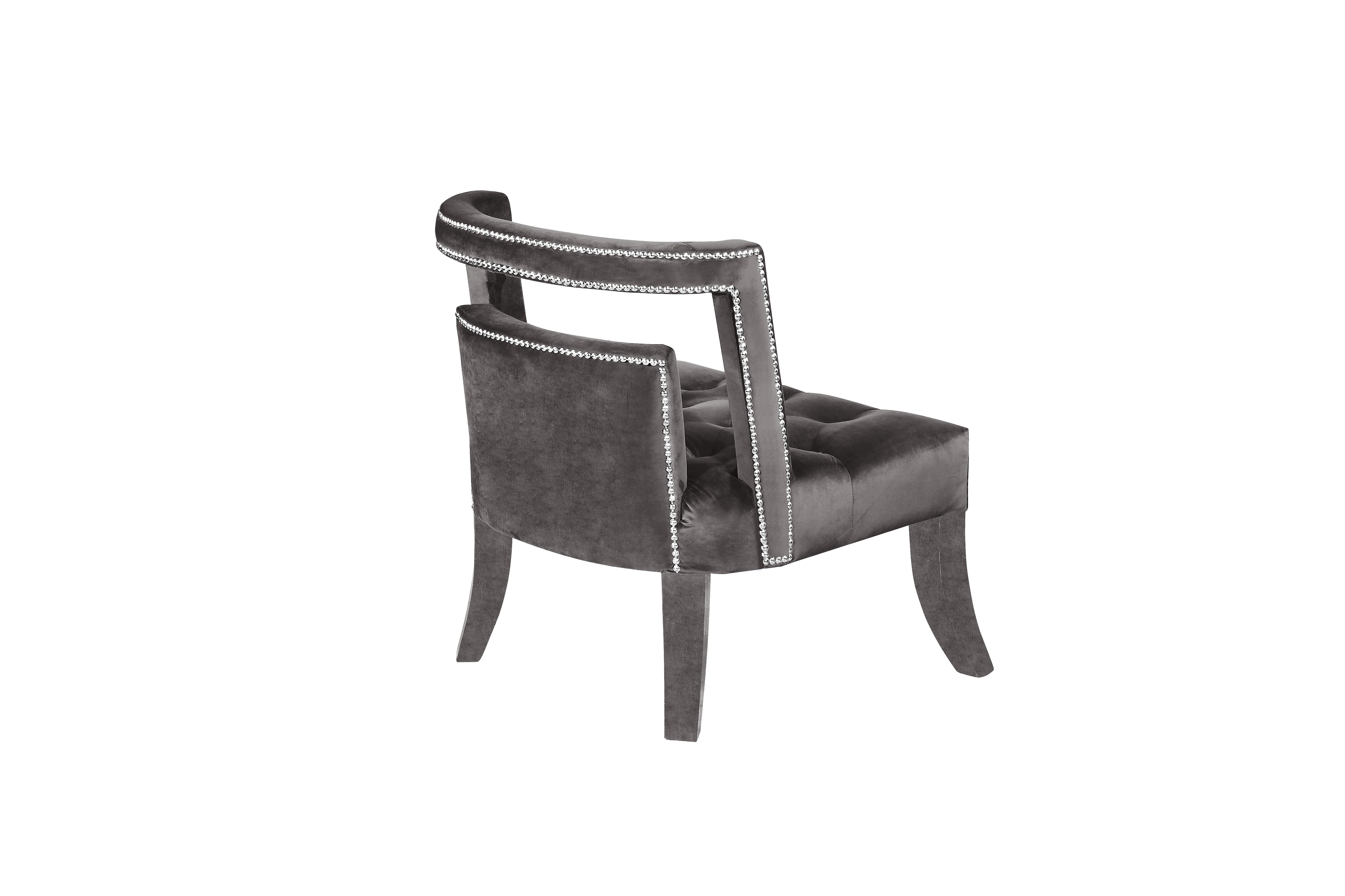 

        
Meridian Furniture Tribeca 546 Accent Chair Grey Velvet 00647899945779
