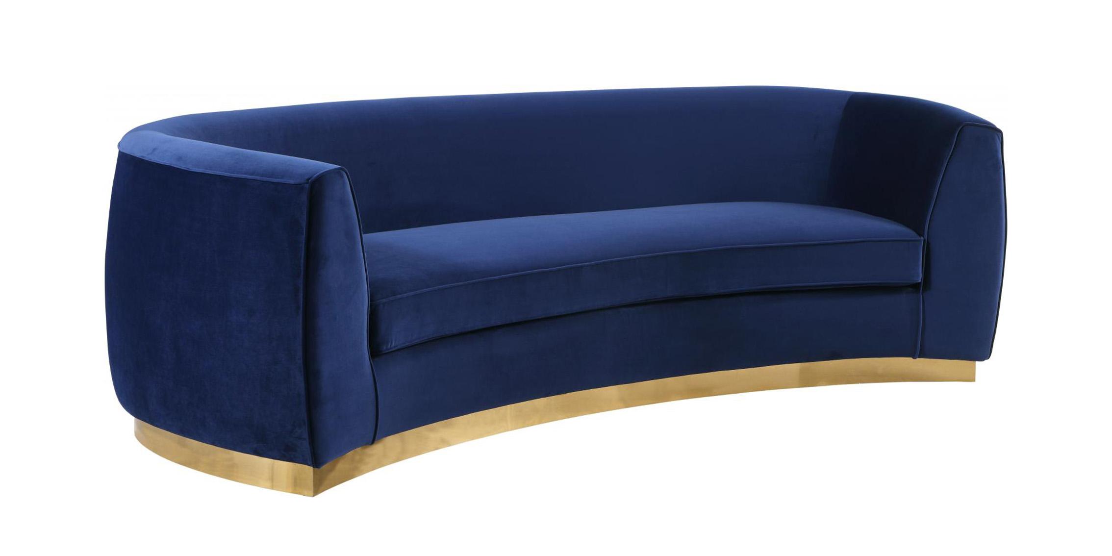 

        
Meridian Furniture Julian 620Navy-S-Set-2 Sofa Set Navy Soft Velvet 00647899950285
