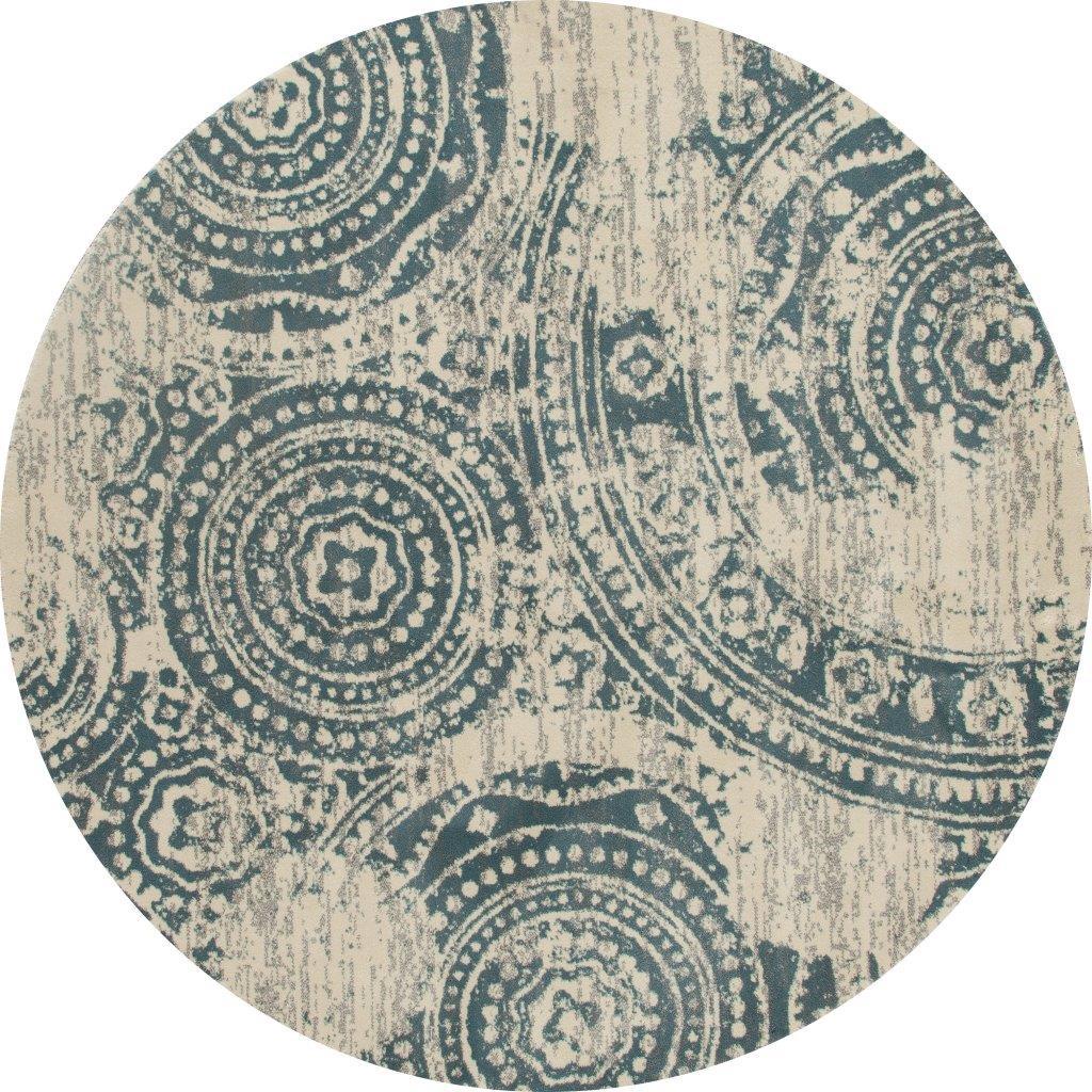 

    
Merlo Coins Blue 5 ft. 3 in. Round Area Rug by Art Carpet
