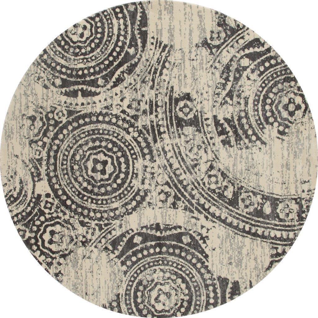 

    
Merlo Coins Gray 5 ft. 3 in. Round Area Rug by Art Carpet
