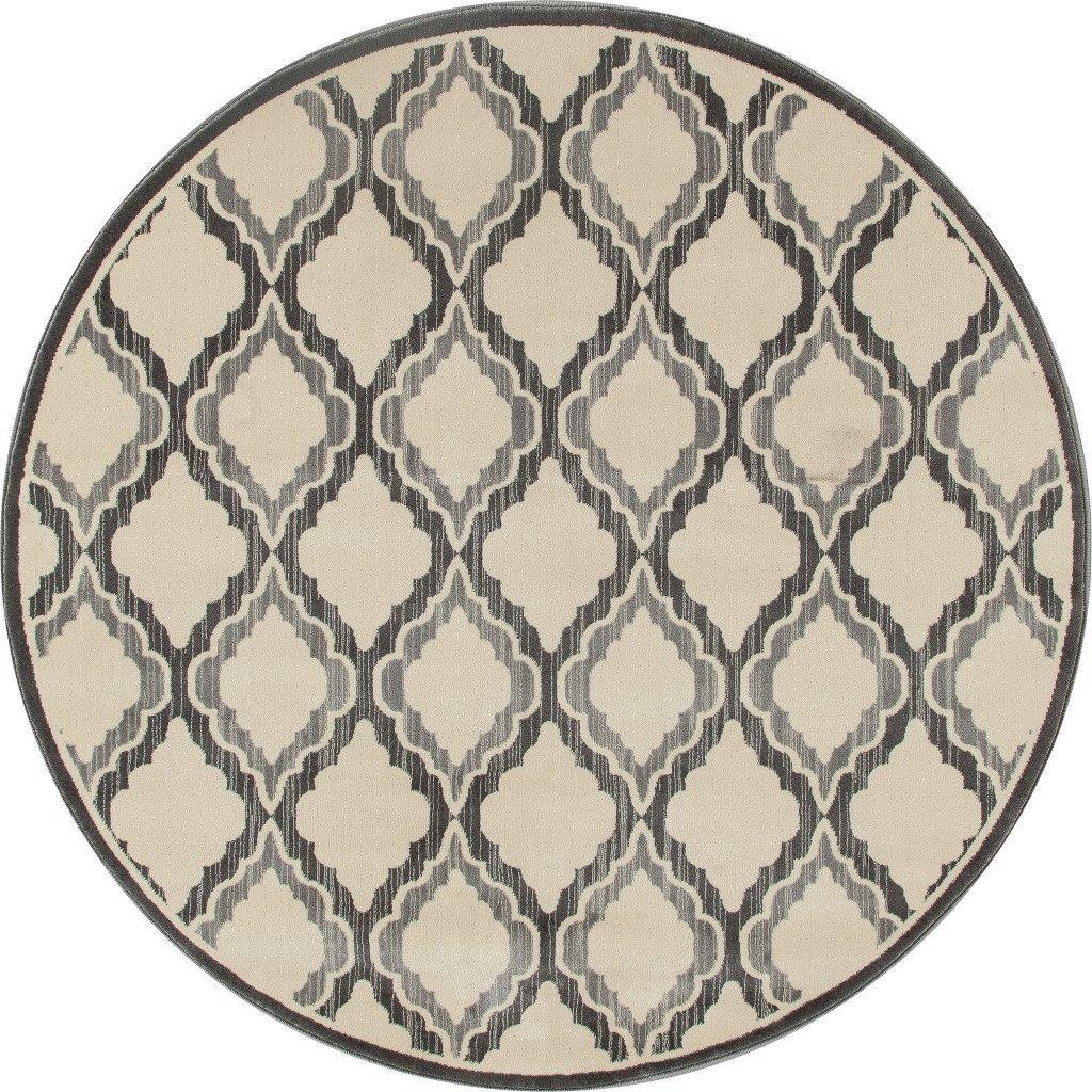 

    
Merlo Hopscotch Gray 5 ft. 3 in. Round Area Rug by Art Carpet
