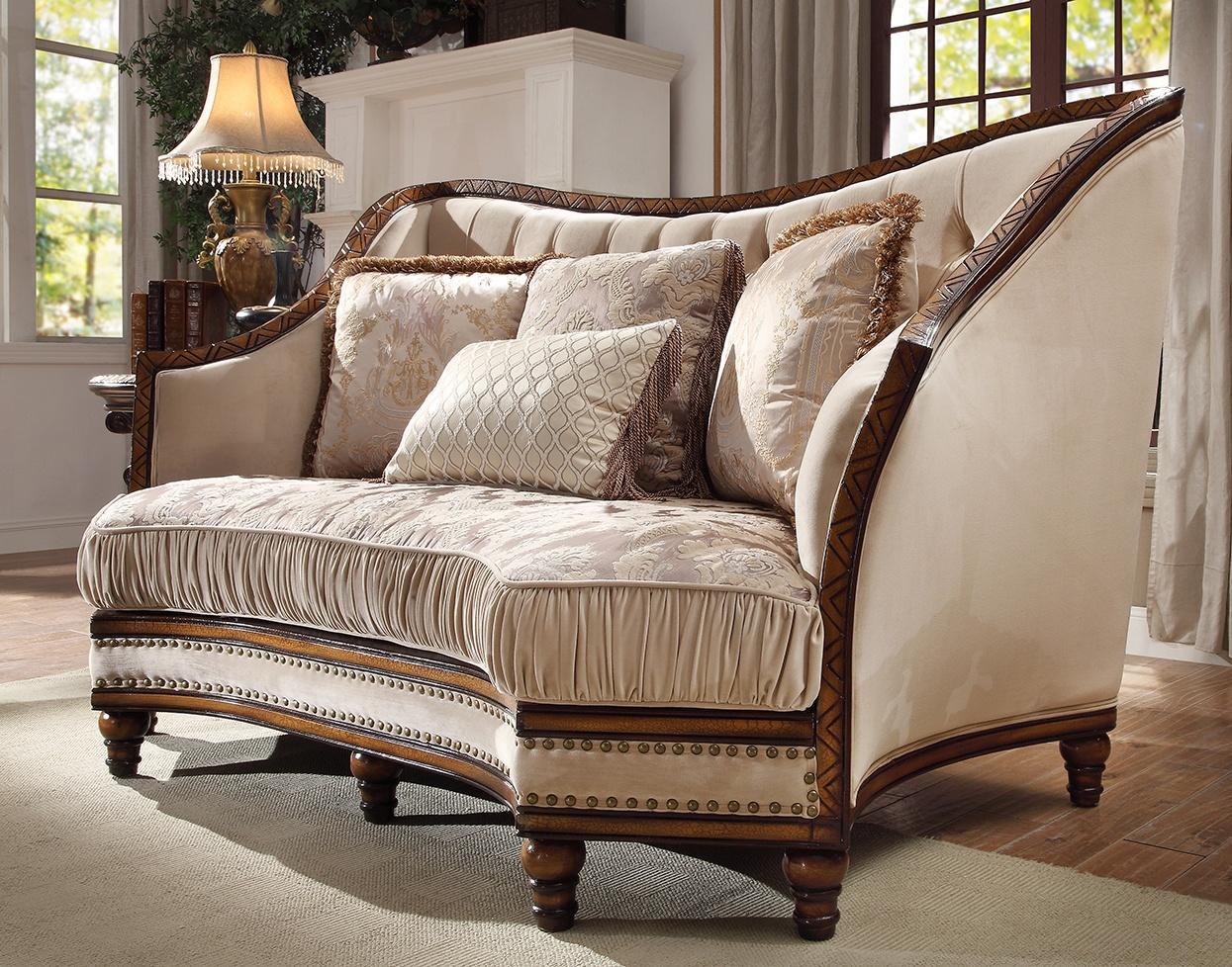 

    
Homey Design Furniture HD-823 – 3PC SOFA SET Sofa Set Dark Oak/Gold HD-823-SSET3
