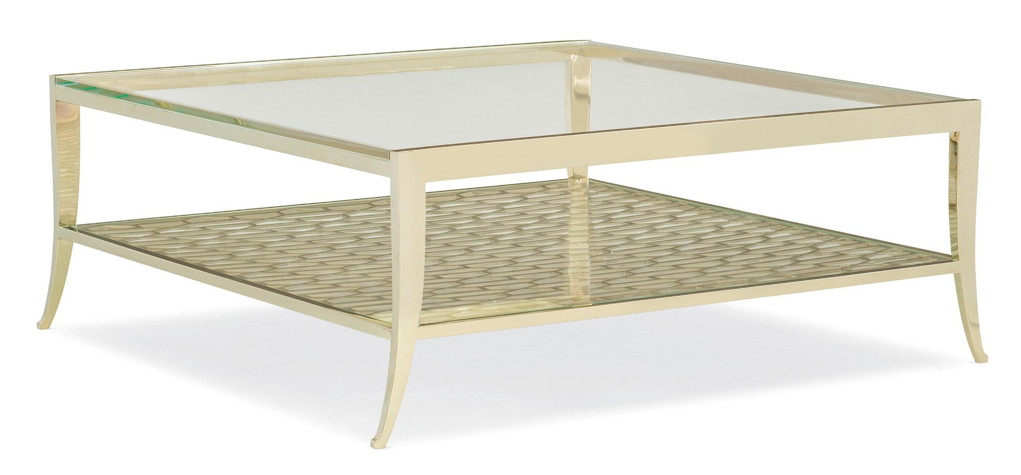 

    
Metal Frame In Whisper of Gold Coffee Table PATTERN RECOGNITION by Caracole

