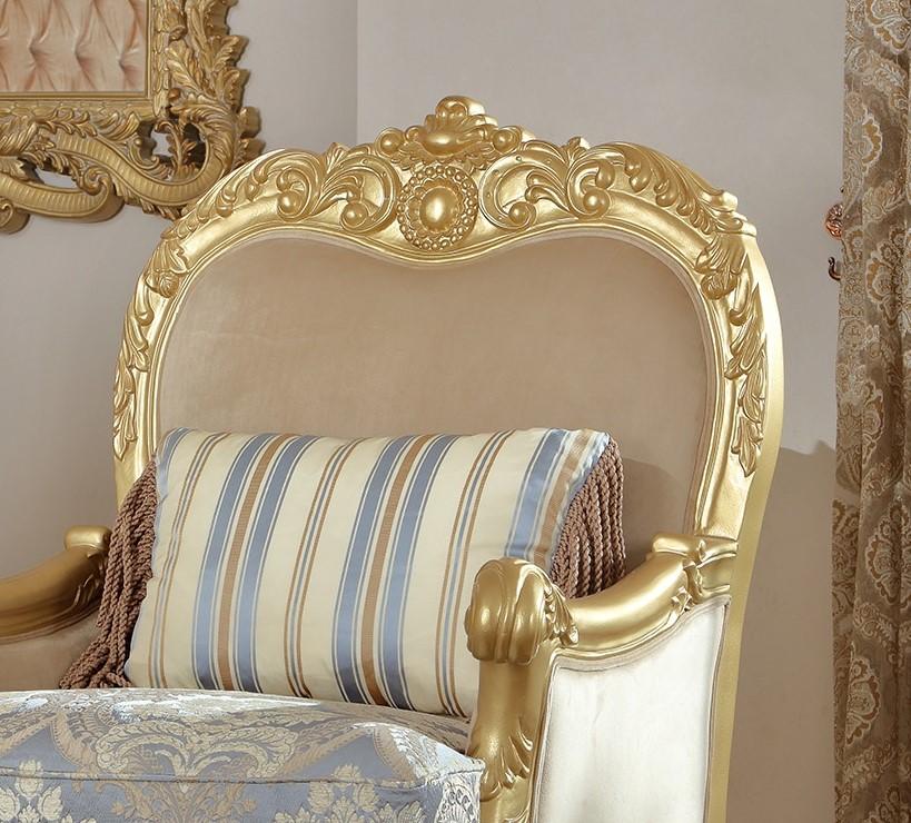 

    
Metallic Bright Gold Armchair Carved Wood Traditional Homey Design HD-2666
