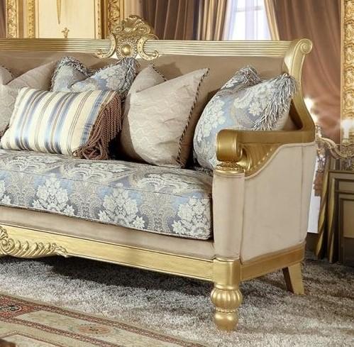 

                    
Homey Design Furniture HD-2666 Sofa Set Metallic/Gold Finish Fabric Purchase 
