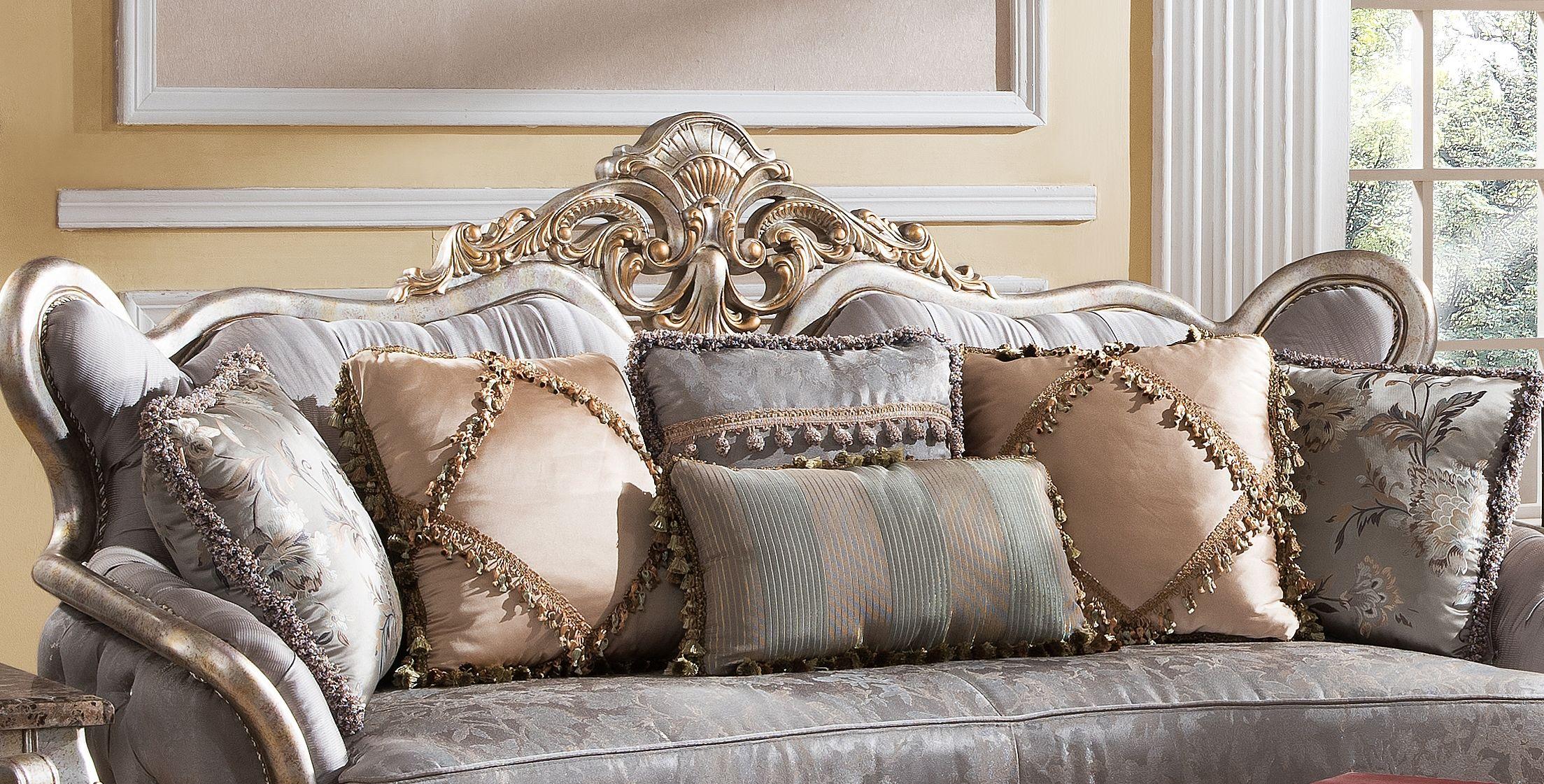 

        
Cosmos Furniture Oprah Sofa and Loveseat Set Metallic Fabric 810053743621
