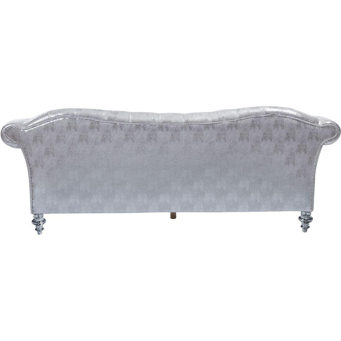 

                    
Acme Furniture Dixie Sofa and Loveseat Set Silver Fabric Purchase 
