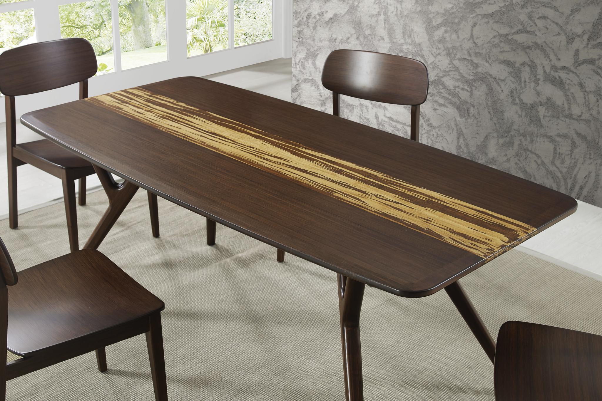 

    
GA0008SA-G0023SA-Set-8 Bamboo Dining Table Set 8Pcs w/Sideboard Sable Azara /Currant by Greenington
