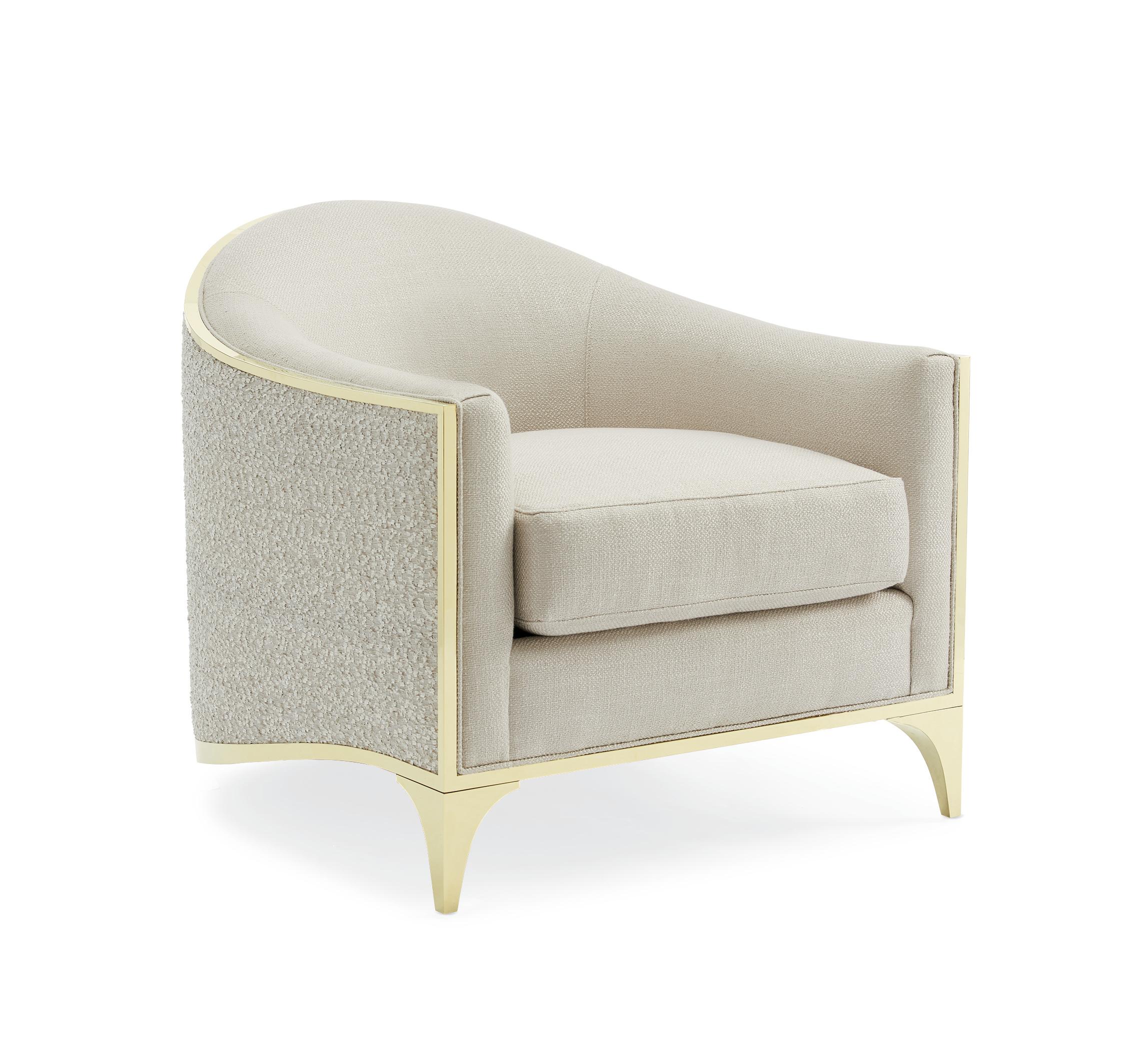 Contemporary Accent Chair THE SVELTE CHAIR SGU-017-232-A in Cream Fabric