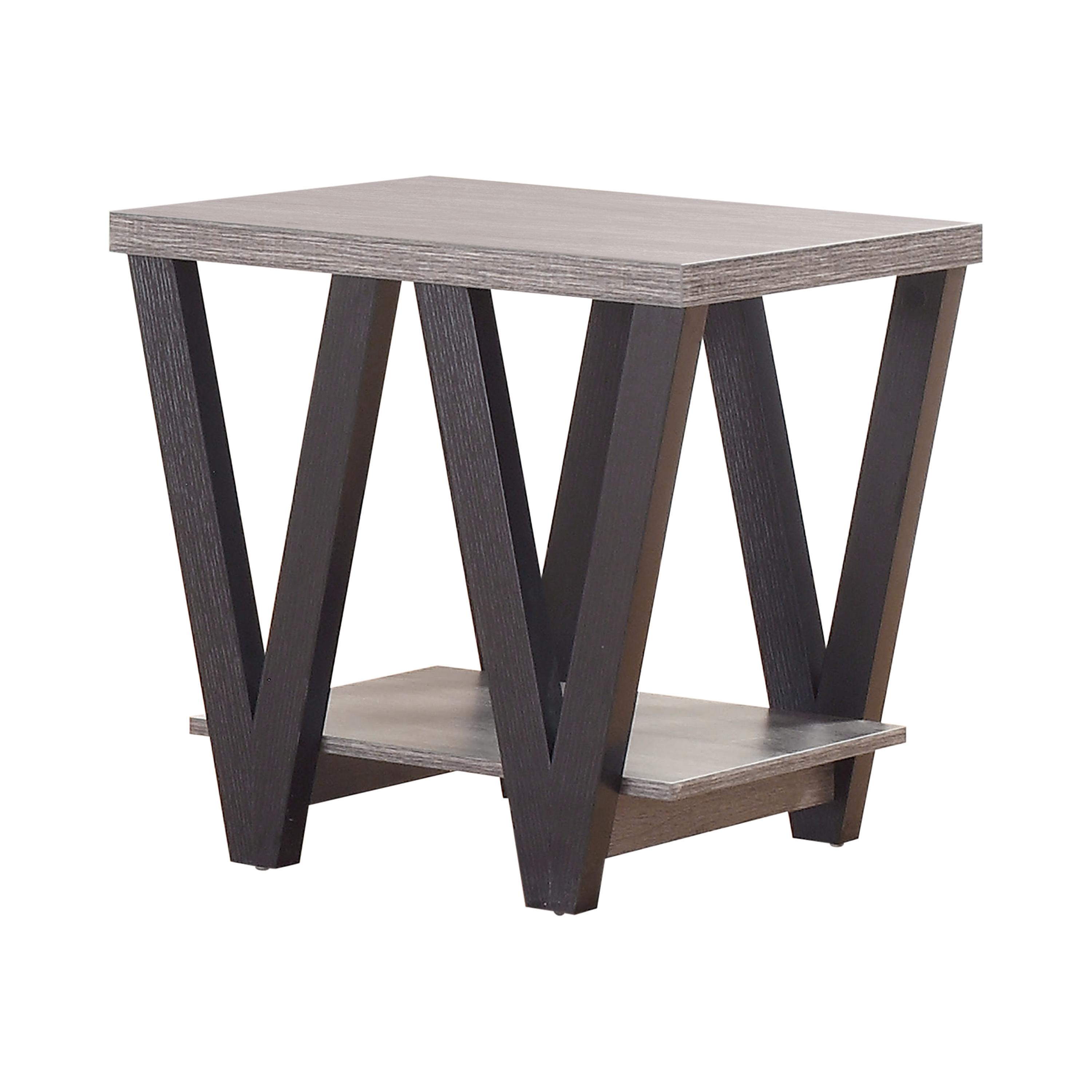 

    
Mid-century Modern Antique Gray Wood End Table Coaster 705397 Higgins
