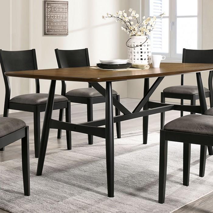 

    
Furniture of America CM3548A-T Oberwil Dining Table Gray/Black CM3548A-T
