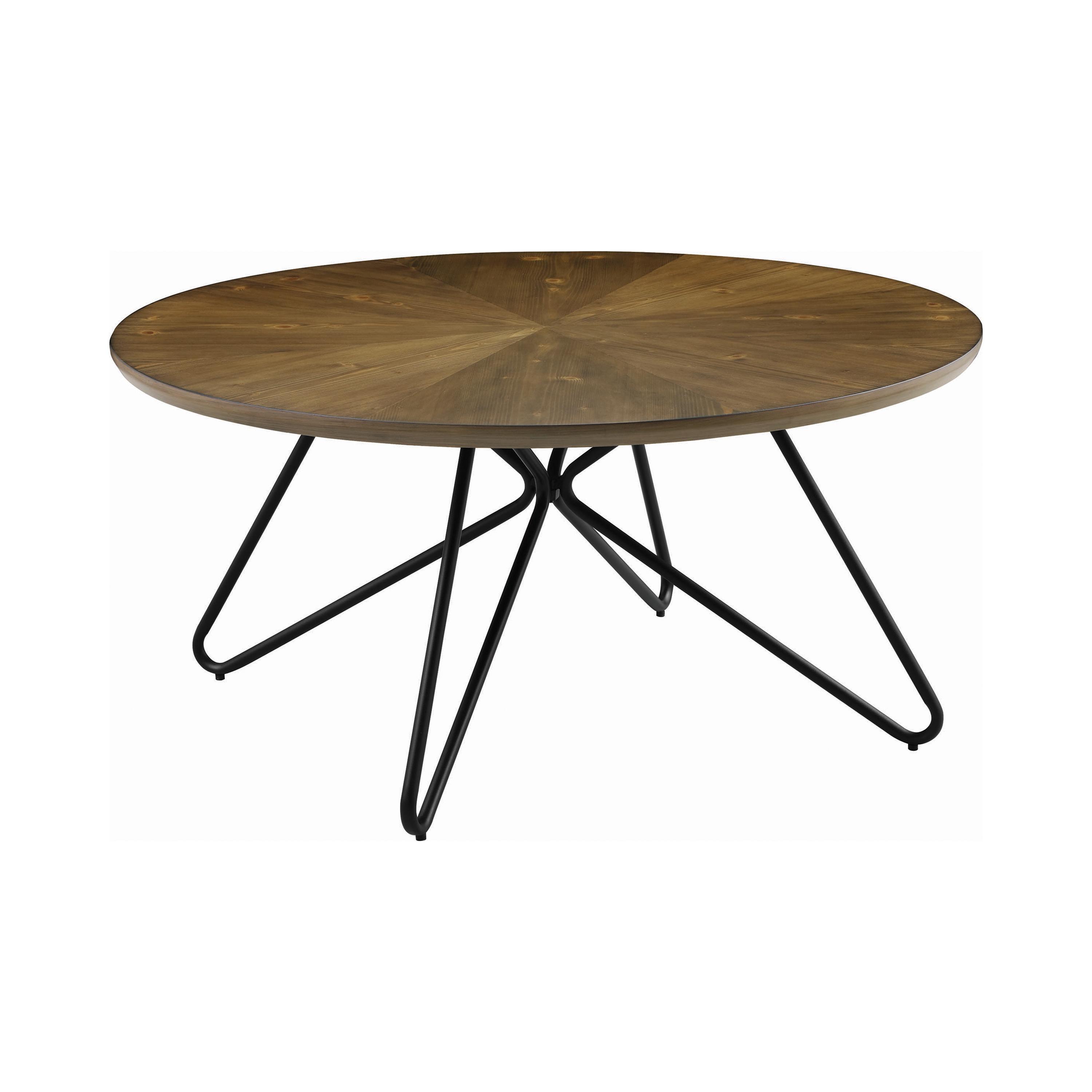 

    
Mid-century Modern Dark Brown Wood Coffee Table Set 3pcs Coaster 722898-S3
