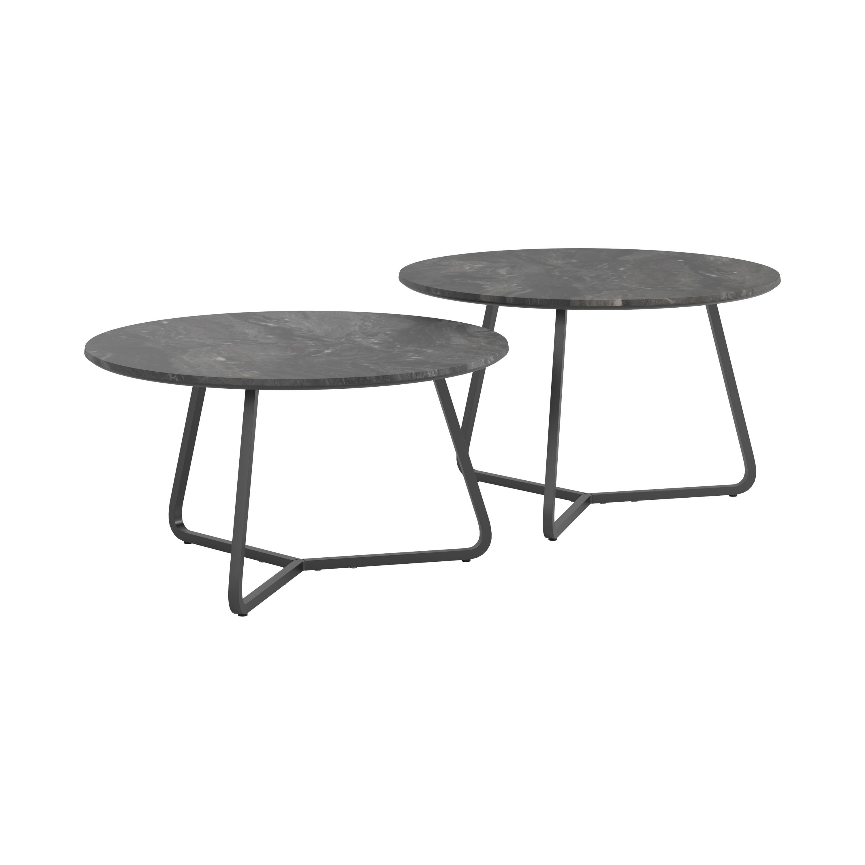 

    
Mid-century Modern Faux Slate & Matte Black Metal 2-Piece Coffee Table Coaster 723538
